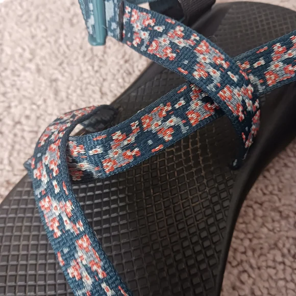 3/$10 DEAL Chaco Z1 Classic Trellis Teal Black Athletic Sandals Shoes Women's - Picture 5 of 10